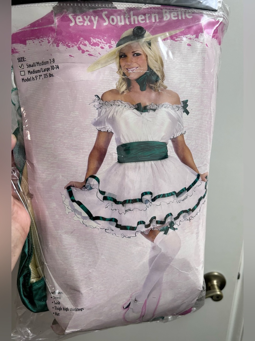 Sexy Southern Belle Adult Women's Costume White Full Skirt Fancy Dress Funworld
